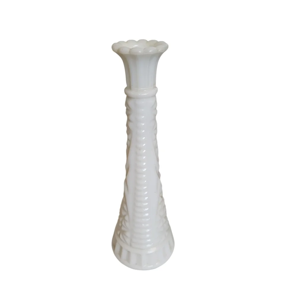 Vintage Milk Glass Bud Vase Taper